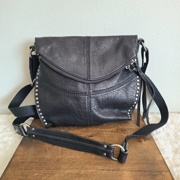 The Sak Bags The Sak Silverlake Black Leather Edgy Studded